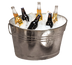 Thumbnail image #1 for American Metalcraft Oval Galvanized Tin Cooling Tub, 25 Qt., Side Handles