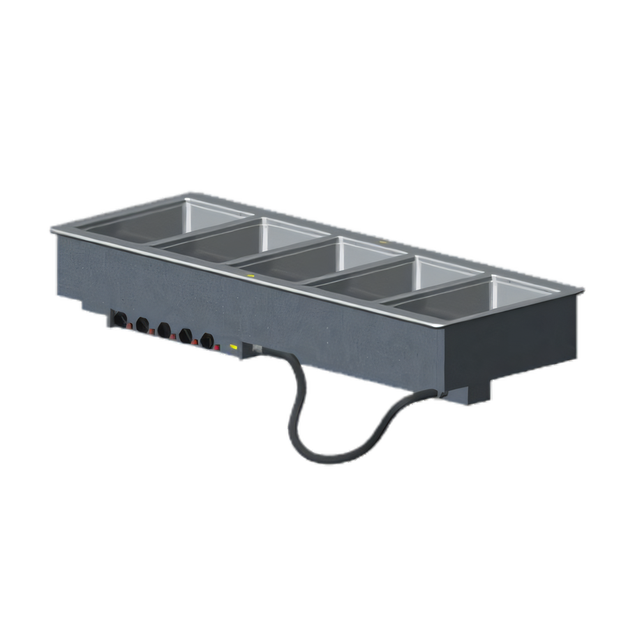 Product image #1 for Vollrath 5-Pan Full-Size Drop-In Electric Hot Food Well with Manifold Drain and Thermostatic Controls