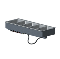 Vollrath 5-Pan Full-Size Drop-In Electric Hot Food Well with Manifold Drain and Thermostatic Controls