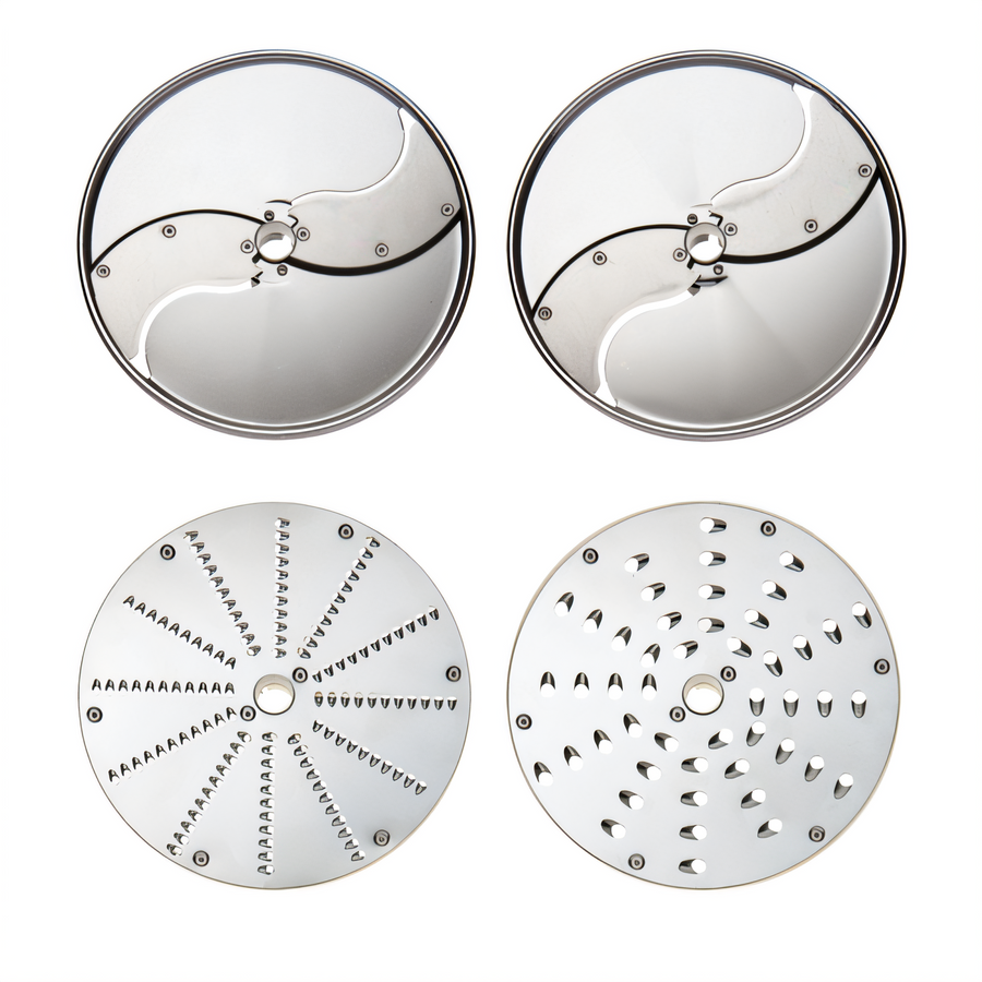 Product image #1 for Dito Sama Stainless Steel Food Processor Disc Set, 4-Piece, 2mm/5mm Slicing and 2mm/7mm Grating