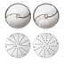 Thumbnail image #1 for Dito Sama Stainless Steel Food Processor Disc Set, 4-Piece, 2mm/5mm Slicing and 2mm/7mm Grating