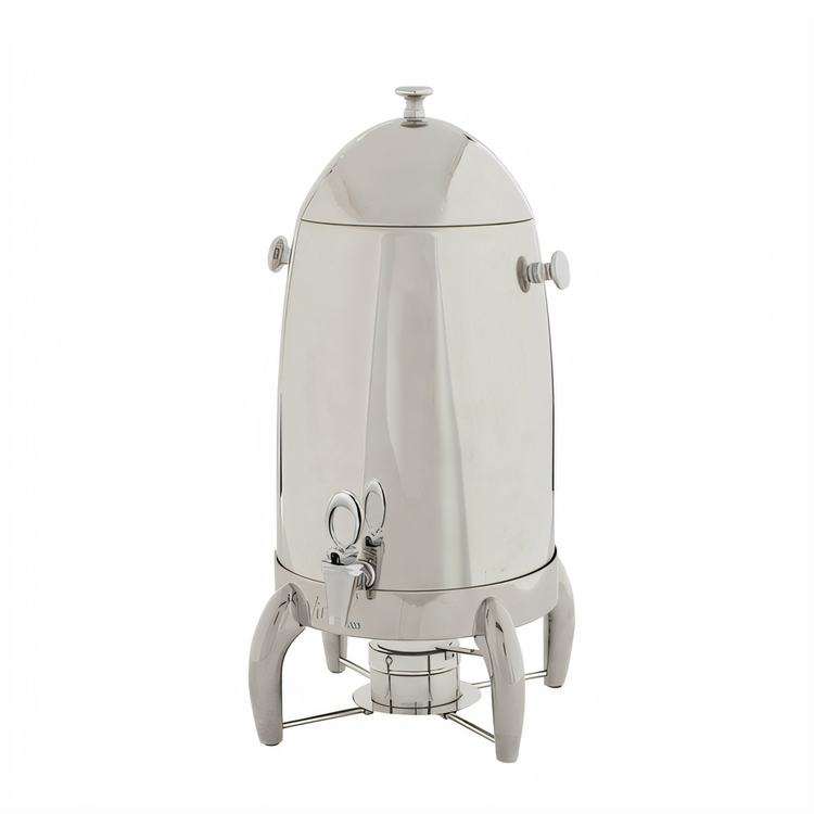 Product image #1 for Winco Virtuoso 5 Gallon Stainless Steel Coffee Chafer Urn with Fuel Holder and Legs