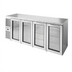 Thumbnail image #1 for True Premier Bar Four-Section Refrigerated Back Bar Cooler with 4 Locking Glass Doors, 92-Inch Wide