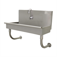 Advance Tabco 40-Inch Wall-Mounted ADA Stainless Steel Service Sink with Electronic Faucet
