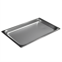 DuraPan Full-Size Solid Hotel Pan, 1 Inch Deep, 4.2 Qt, 18/8 Stainless Steel