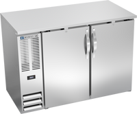Beverage-Air BBN48HC-F-S Shallow-Depth Food-Rated Back Bar Refrigerator with Solid Doors