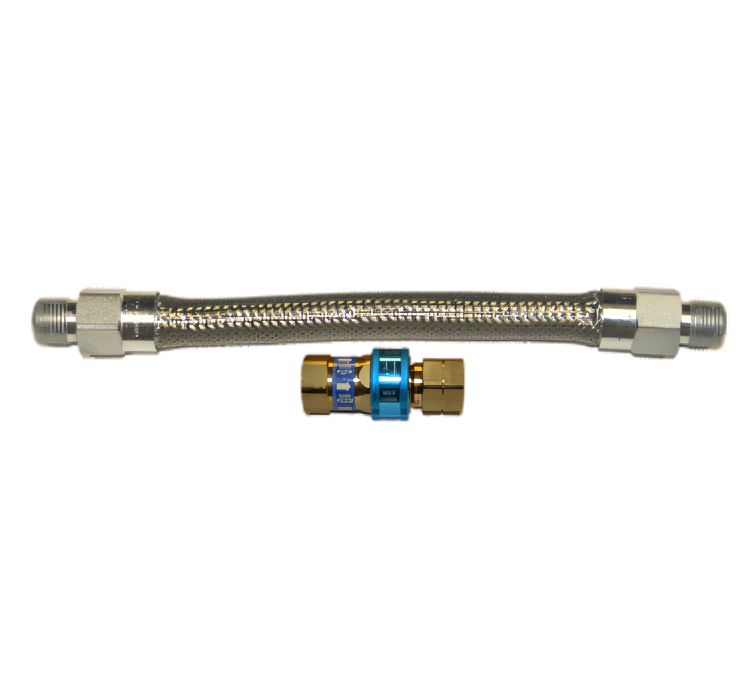 Product image #1 for Dormont Braided Stainless Steel Gas Connector Hose Assembly, 3/4 Inch ID x 60 Inch