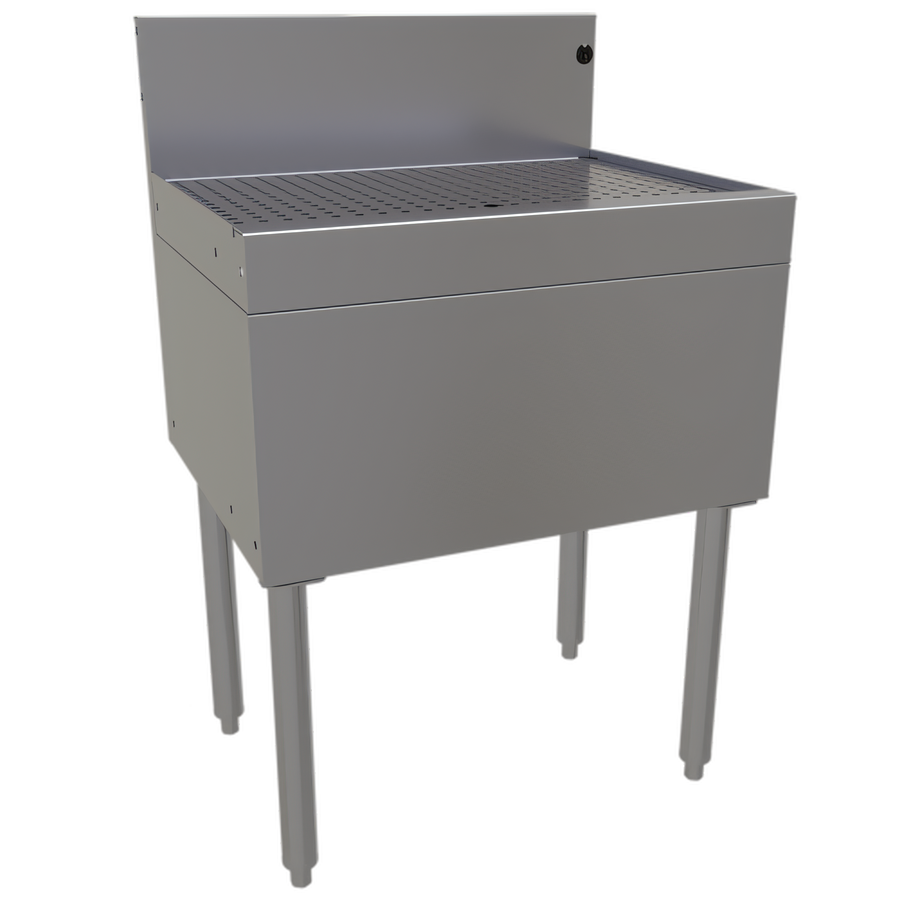 Product image #1 for Glastender Freestanding Underbar Drainboard, 24 Inch x 19 Inch, Stainless Steel
