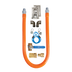 Thumbnail image #1 for BK Resources Set-Pro Gas Hose Connection Kit #3 with 60-Inch x 3/4-Inch I.D. Stainless Steel Hose