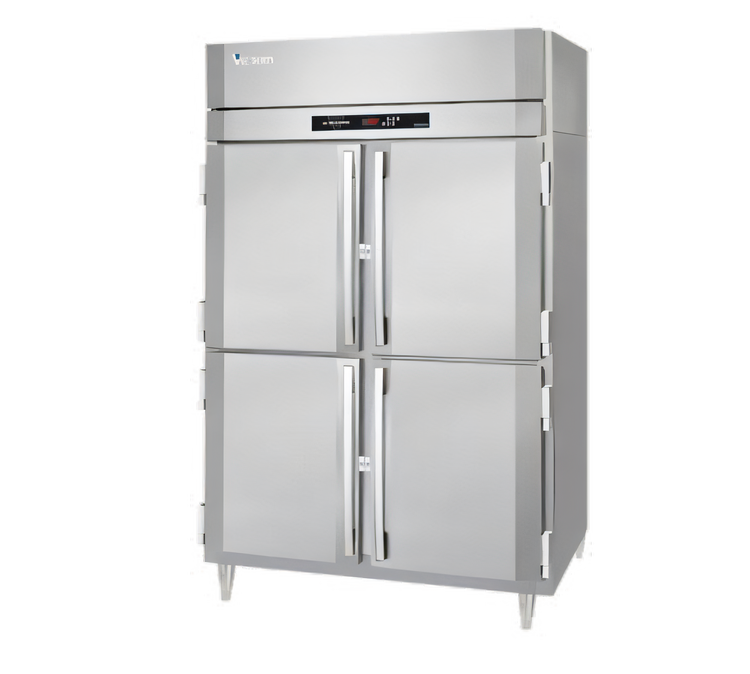 Product image #1 for Victory UltraSpec™ Extra Wide 2-Section Reach-In Heated Holding Cabinet with 4 Wide Half-Height Solid Hinged Doors, 52 Cu. Ft.