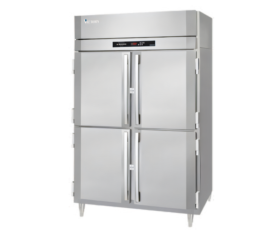 Product image #1 for Victory UltraSpec™ Extra Wide 2-Section Reach-In Heated Holding Cabinet with 4 Wide Half-Height Solid Hinged Doors, 52 Cu. Ft.