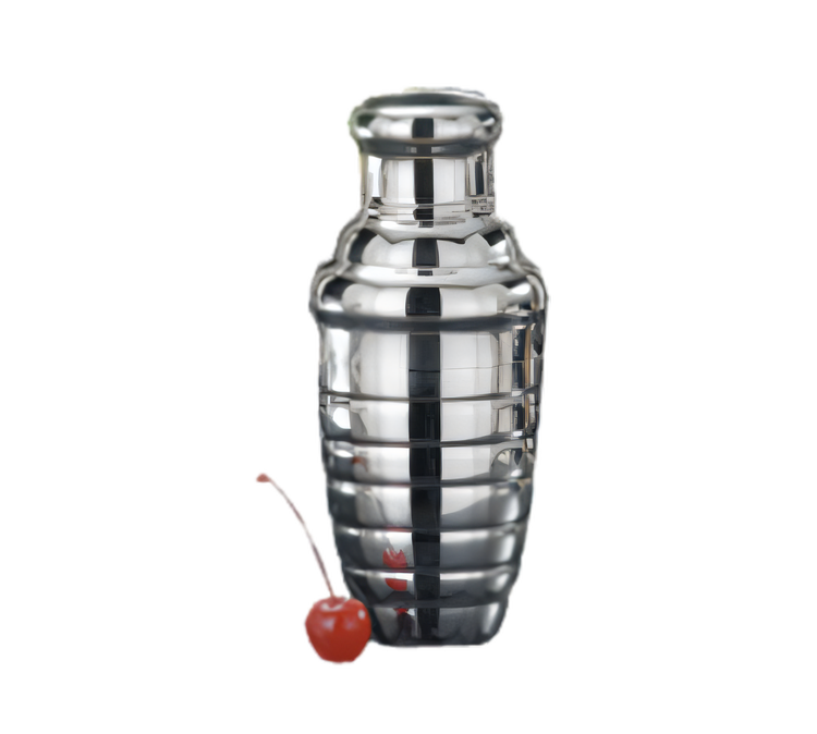 Product image #1 for American Metalcraft Beehive 3-Piece Stainless Steel Cocktail Shaker, 8 oz., Mirror Finish