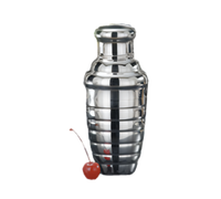 American Metalcraft Beehive 3-Piece Stainless Steel Cocktail Shaker, 8 oz., Mirror Finish