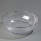 Thumbnail image #1 for CFS Brands 721807 18-Quart Clear Round Polycarbonate Pebbled Salad Bowl Case of 4