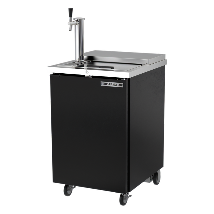 Product image #1 for Beverage-Air Portable Club Top Draft Beer Dispenser, 24-Inch, 1/2 Barrel Keg Capacity, Black Exterior