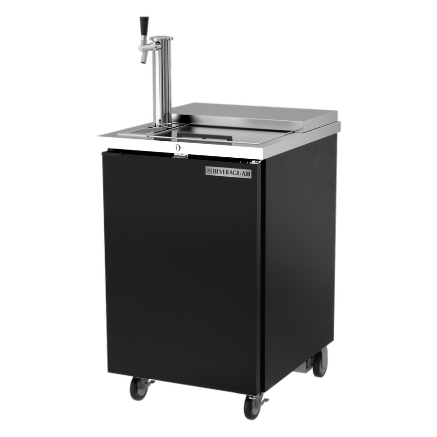 Product image #1 for Beverage-Air Portable Club Top Draft Beer Dispenser, 24-Inch, 1/2 Barrel Keg Capacity, Black Exterior