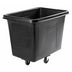 Thumbnail image #1 for Rubbermaid Commercial Executive Mobile Cube Truck Prep Cart, 16 Cu. Ft., Black