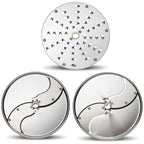 Thumbnail image #1 for Eurodib USA Dito Sama 653869 205 mm Cutting Disc Set with 5 mm Slicer, 4 mm Grater, and 6 mm Julienne/Shredder