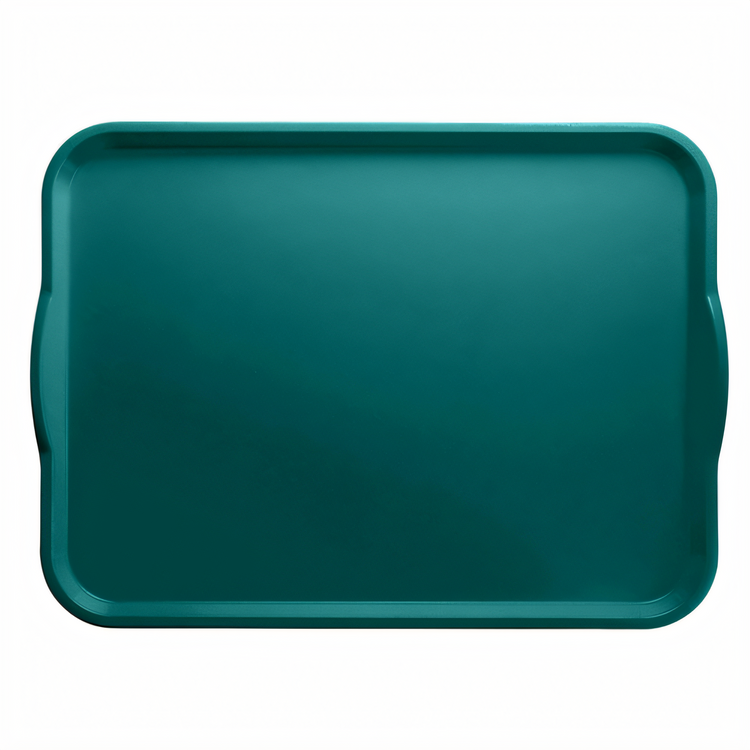 Product image #2 for Cambro Camtray® 14 x 18 Inch Rectangular Fiberglass Dietary Tray with Handles, Teal