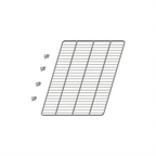Thumbnail image #1 for Hoshizaki HS-5116 Stainless Steel Shelf for 27-Inch and 72-Inch Undercounter Worktops and Prep Tables