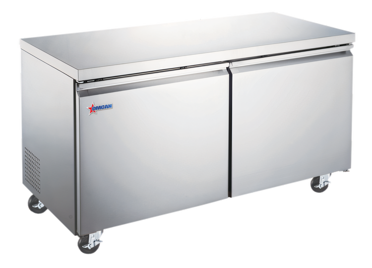 Product image #1 for Omcan USA 27-Inch One-Section Worktop Freezer with 3-1/2-Inch Backsplash, 5 Cu. Ft., Solid Door