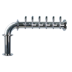 Thumbnail image #1 for Micro Matic USA TT-L-6KR-11 6-Faucet Single-Column Polished Stainless Steel Glycol-Cooled Countertop Draft Tower