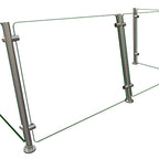 Thumbnail image #1 for Hatco Flav-R-Shield™ EP15-48 Full-Service Pass-Over Sneeze Guard, 48 x 18 x 22 Inches, Tempered Glass, Brushed 304 Stainless Steel