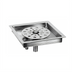 Thumbnail image #1 for Glastender 7-Inch Square Drop-In Rinser Faucet Drain Tray, Stainless Steel