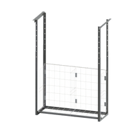John Boos Stainless Steel Ceiling-Mount Meat Boat Rack, 48 x 12 x 25 Inches