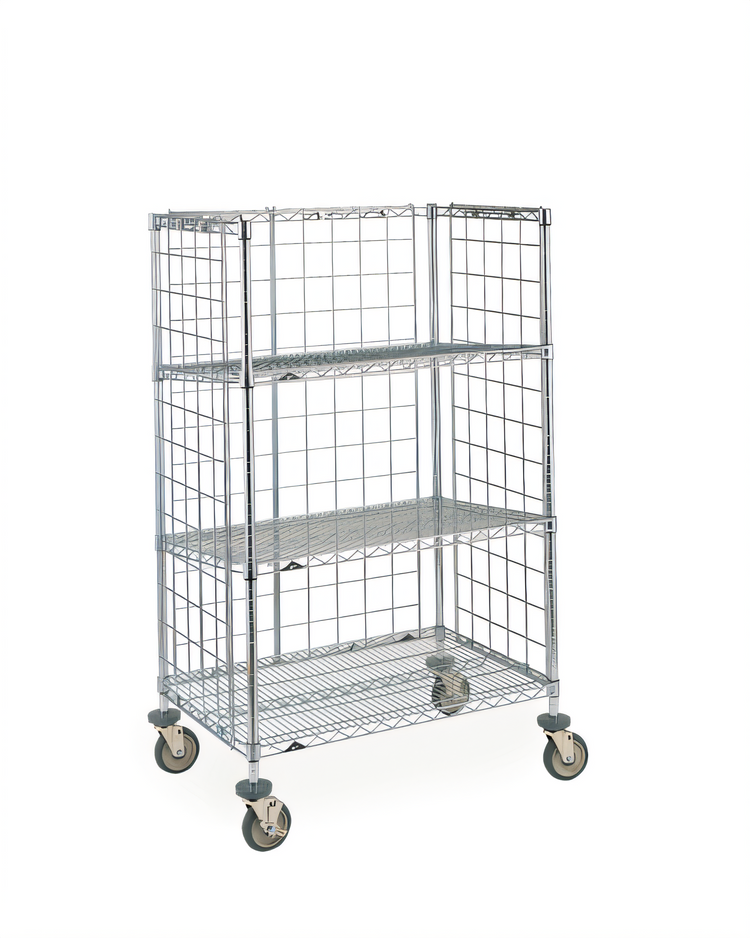 Product image #1 for Metro Super Erecta Heavy-Duty Slanted Shelf Cart/Truck, 36"W x 24"D x 62"H, 3 Shelves