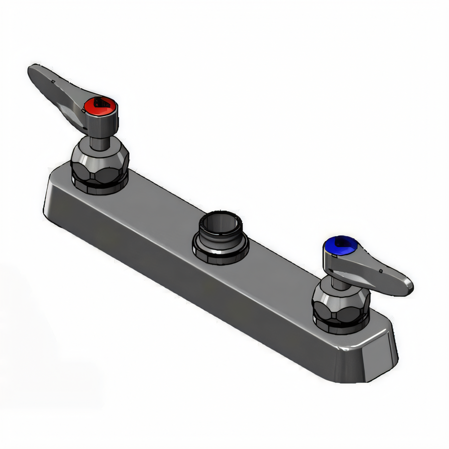 Product image #1 for T&S Brass 8-Inch Centers Deck Mount Workboard Mixing Faucet, Less Nozzle