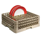 Thumbnail image #1 for Vollrath Traex® TR3AAP16 Full-Size Extended Peg Dish Rack, Beige, 6-Inch Peg, Accommodates Plates up to 18-1/16-Inch Diameter