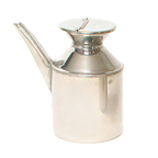 Thumbnail image #1 for Town Equipment 37600 13 oz Stainless Steel Soy Sauce Dispenser, Handle-Free, with Hinged Cover