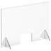 Thumbnail image #1 for Winco Clear Acrylic Countertop Sneeze Guard with 12 x 8 Inch Window, 48 x 32 x 14 Inches