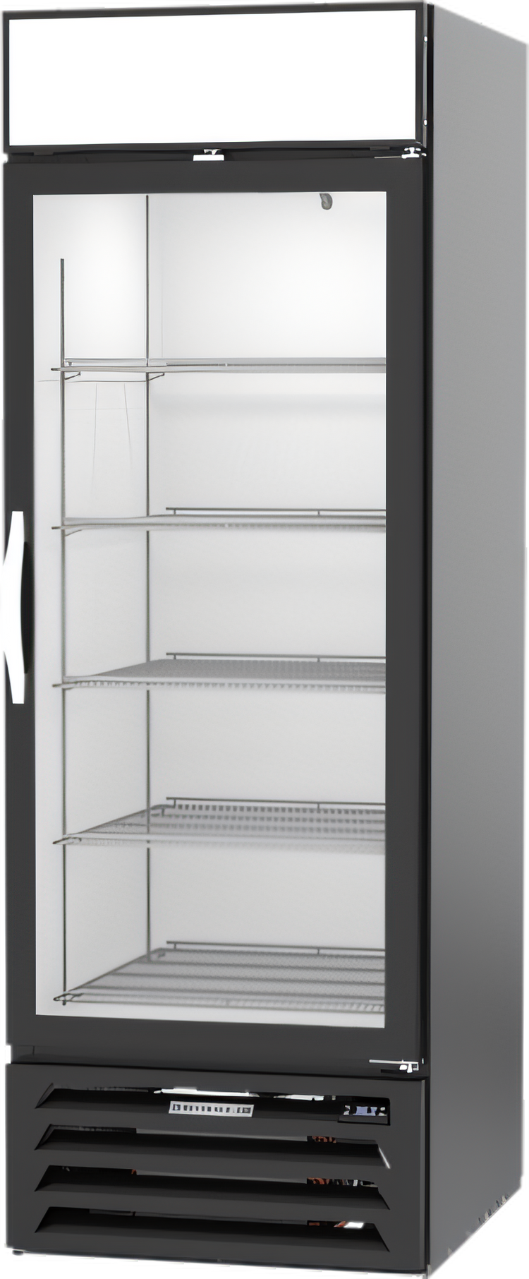 Product image #1 for Beverage-Air MarketMax 1-Section Reach-In Bottom-Mount Wine Refrigerator with Hinged Glass Door, 23.32 Cu. Ft., Black
