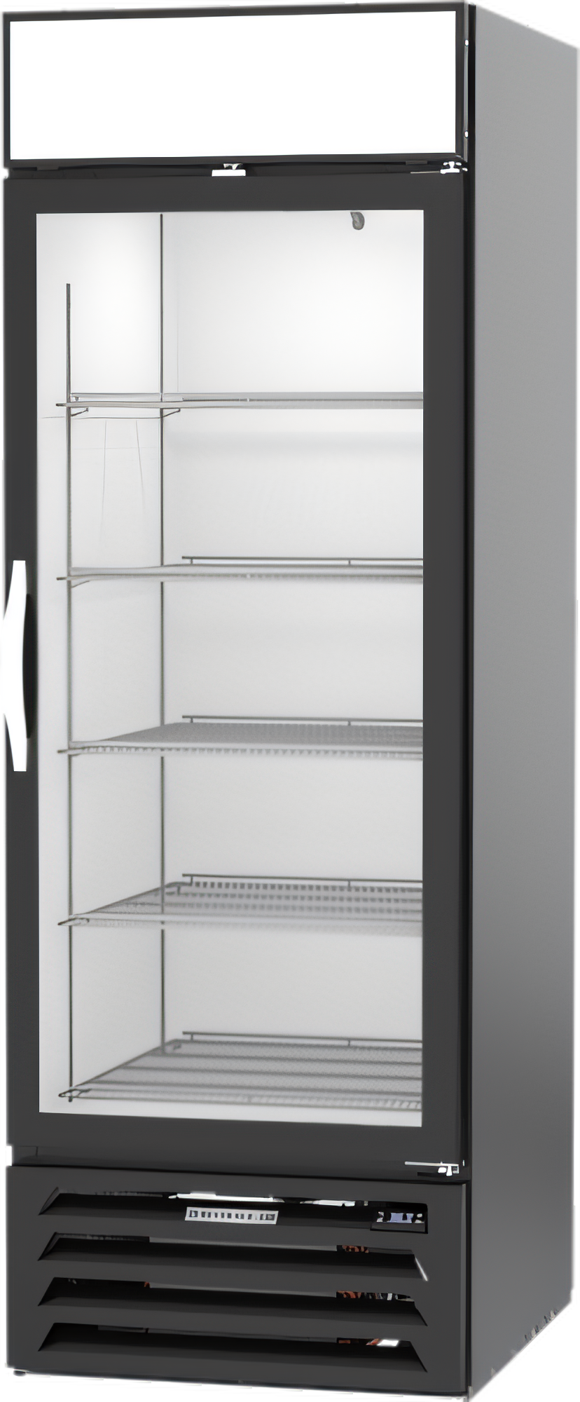 Product image #1 for Beverage-Air MarketMax 1-Section Reach-In Bottom-Mount Wine Refrigerator with Hinged Glass Door, 23.32 Cu. Ft., Black