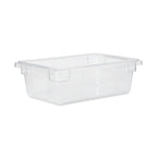 Thumbnail image #1 for Rubbermaid FG330900CLR Clear Polycarbonate Food/Tote Box, 3-1/2 Gallon, 18 x 12 x 6 Inches Case of 6