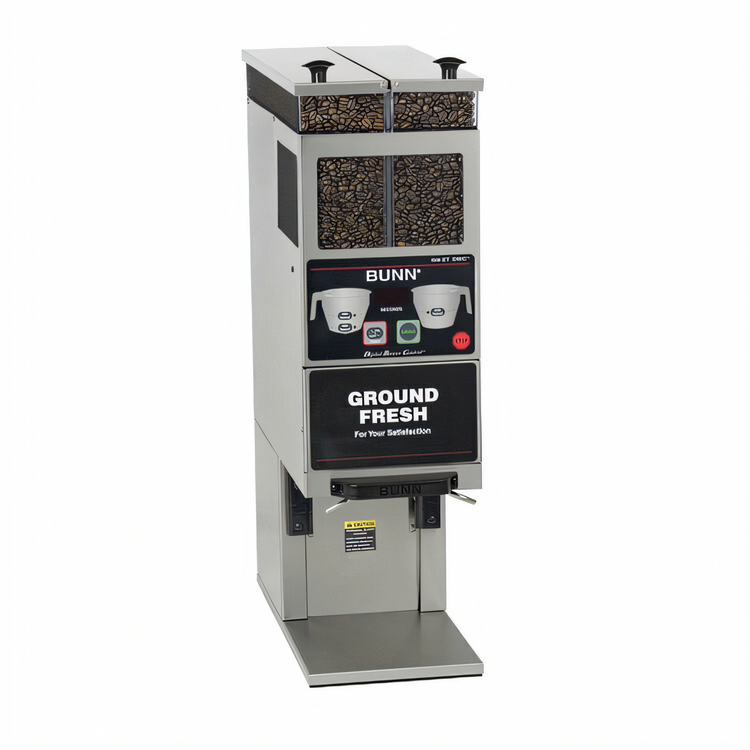 Product image #1 for BUNN G9-2T DBC BrewWISE Portion-Control Commercial Coffee Grinder with Dual 6 lb Hoppers