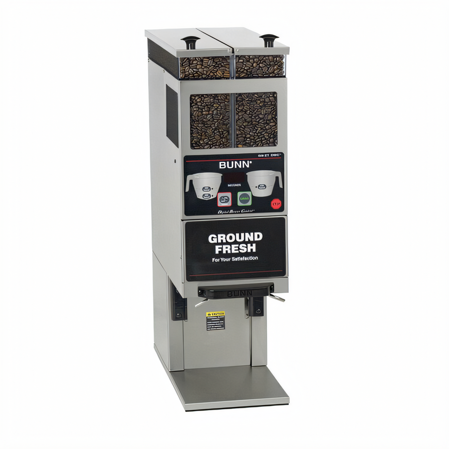 Product image #1 for BUNN G9-2T DBC BrewWISE Portion-Control Commercial Coffee Grinder with Dual 6 lb Hoppers