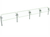 Thumbnail image #1 for Hatco Flav-R-Shield ORBIT360-132 Self-Service Sneeze Guard, 4-Bay, 132 Inch Wide x Adjustable 2-14 Inch Deep x 23 Inch High