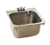 Thumbnail image #1 for Eagle Group Self-Rimming Drop-In Sink, Single Compartment, 20 x 16 x 13-1/2-Inch Bowl, 18/304 Stainless Steel, with Basket Drain