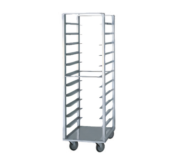 Product image #1 for Dinex Roll-In Aluminum Angle Rack, 18 Sheet Pan Capacity for 18 x 26 Inch Sheet Pans