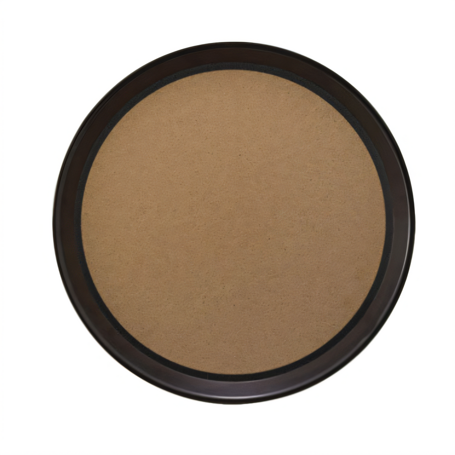 Product image #1 for Winco TCK-16 16" Round Plastic Serving Tray with Cork Non-Slip Liner, Brown