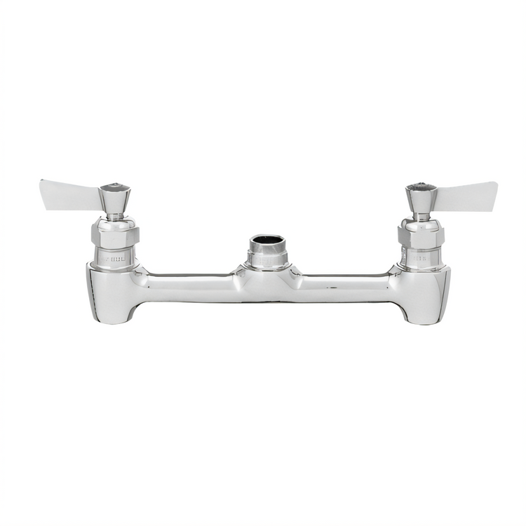 Product image #1 for Fisher 8-Inch Backsplash-Mount Brass Control Valve with Swivel Outlet and Lever Handles