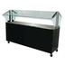 Thumbnail image #1 for Advance Tabco Triumph Supreme Portable Solid Top Buffet Table with Enclosed Base and Double-Sided Sneeze Guard, 5 Pan Size, 77-3/4 Inch Wide