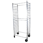 Thumbnail image #1 for John Boos ABPR-1820-3KDS-X Mobile Side-Loading Bun Pan Rack, 20-Pan Capacity, 3-Inch Spacing, Aluminum, 5-Inch Swivel Casters