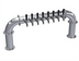 Thumbnail image #1 for Krowne 8-Faucet Glycol-Cooled Pass-Through Beer Tower, 45-Inch, Countertop, Brushed Stainless Steel