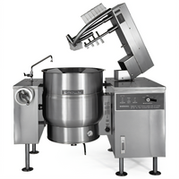 Crown ELTM-40 40 Gallon Electric Tilting Kettle Mixer with 2/3 Steam Jacket