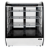 Thumbnail image #1 for Omcan Countertop Curved Glass Refrigerated Display Case, 28 Inch Wide, 5.12 Cu. Ft., 2 Sliding Glass Doors