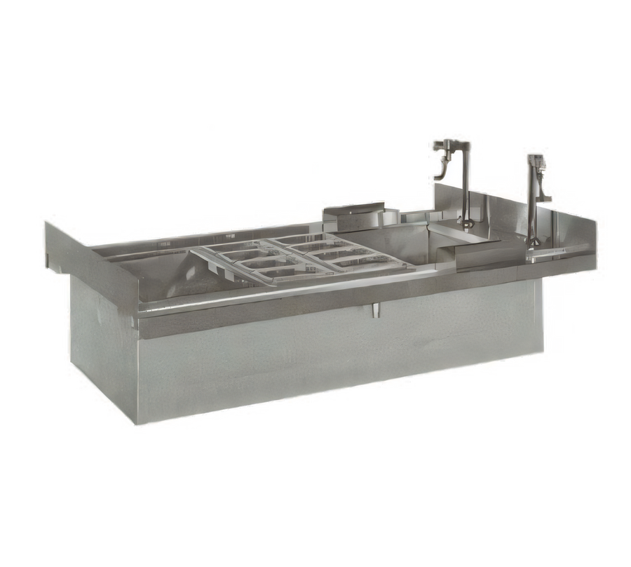 Product image #1 for La Rosa 71-Inch Double-Service Drop-In Ice/Water/Cocktail Unit with 9-Inch Deep Stainless Steel Lined Bin